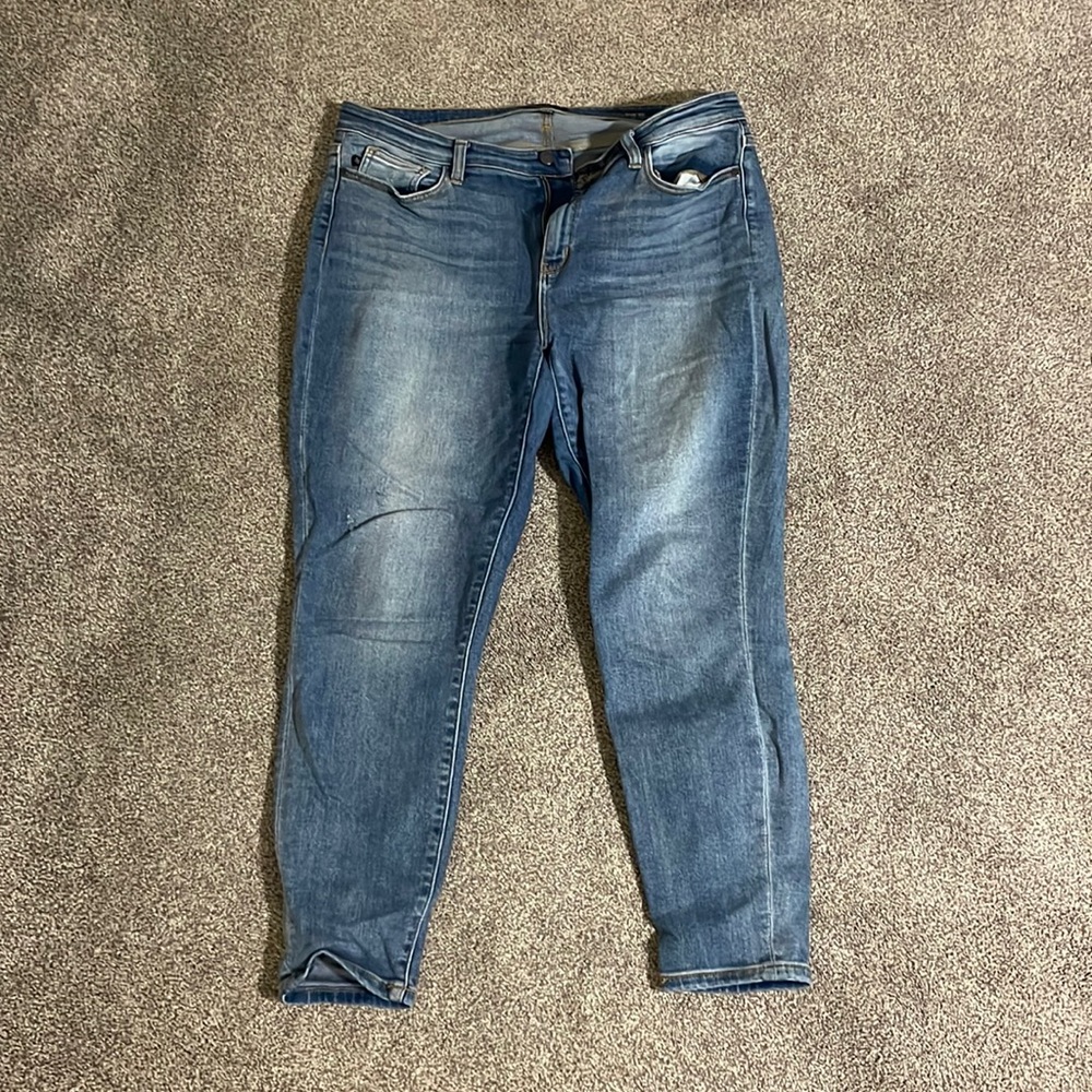 Light blue skinny jeans